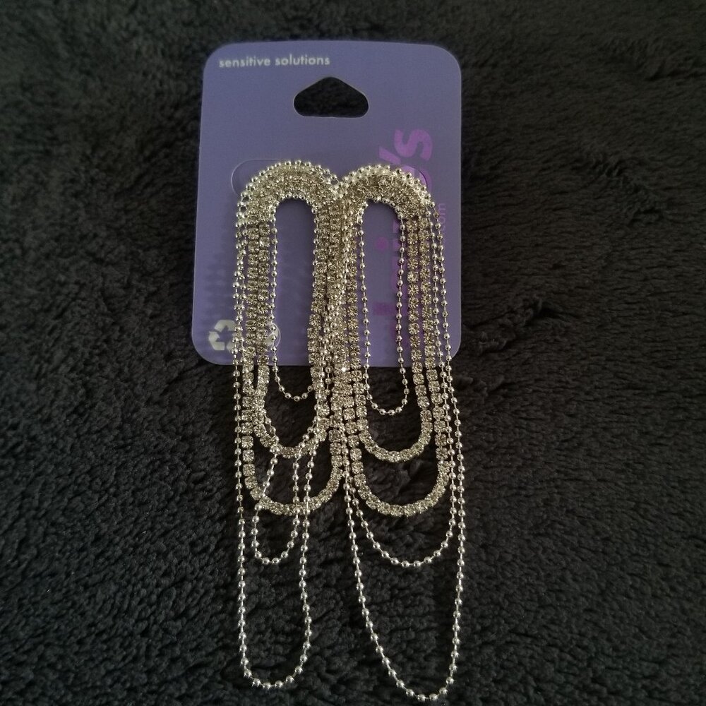 Claire's Diamante Dangle Earrings